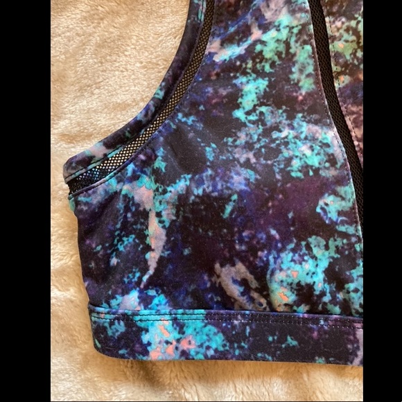 3/$15 - Fabletics Small Sports Bra Galaxy Mesh - Picture 6 of 8